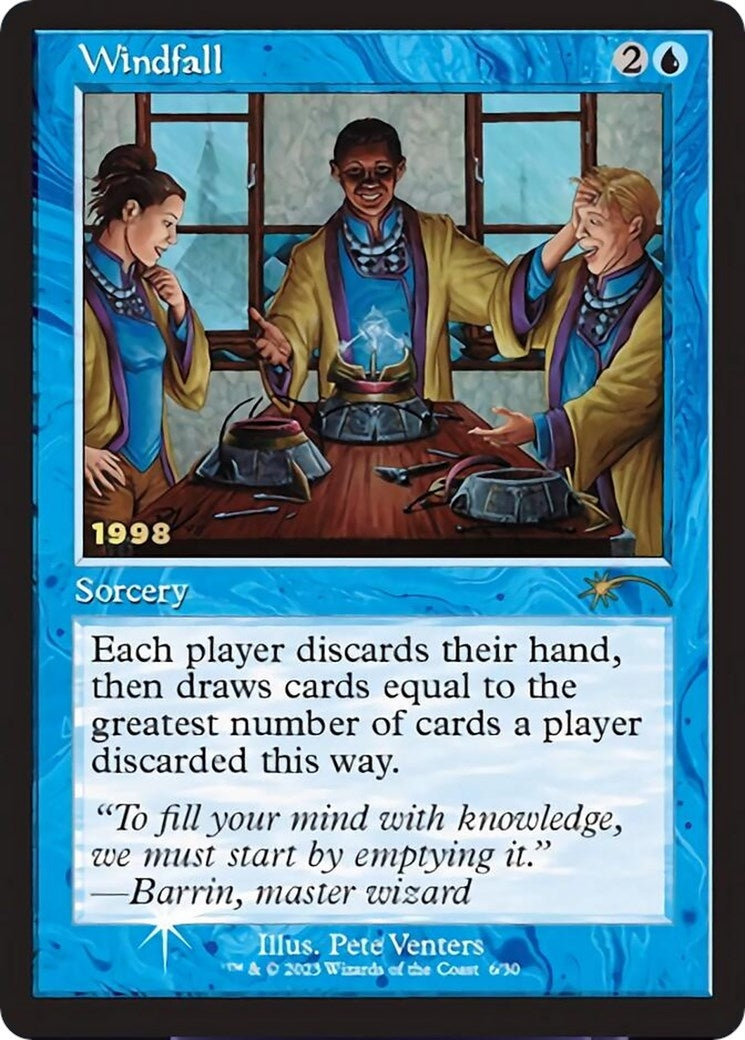 Image for Windfall (6) (30A-P) - Magic: The Gathering