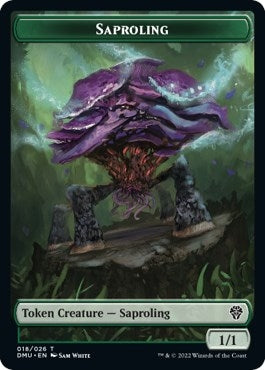 Image for Saproling // Badger Double-Sided Token (18 // 15) - Magic: The Gathering