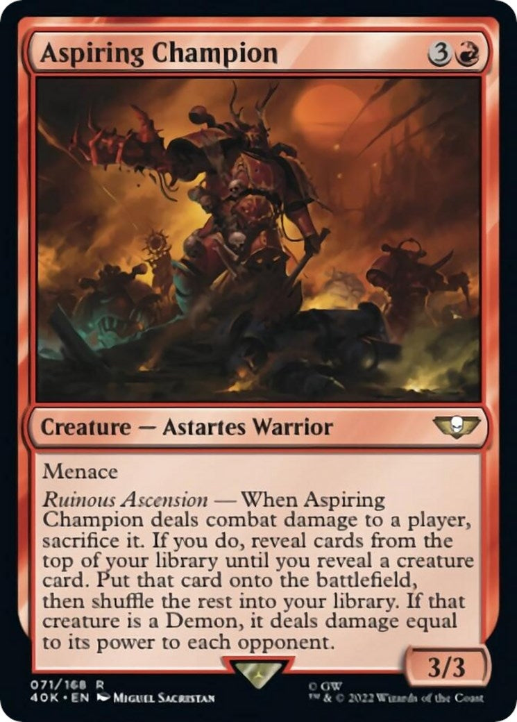 Image for Aspiring Champion (Surge Foil) (71) - Magic: The Gathering