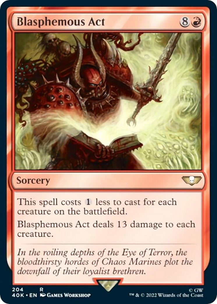 Image for Blasphemous Act (204) - Magic: The Gathering