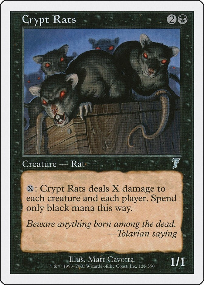 Image for Crypt Rats (125) - Magic: The Gathering