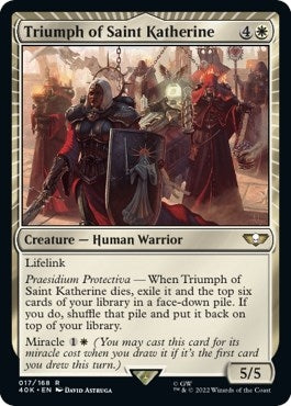 Image for Triumph of Saint Katherine (Surge Foil) (17) - Magic: The Gathering