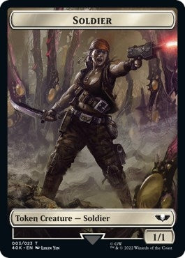 Image for Soldier (003) // Sicarian Infiltrator Double-Sided Token (Surge Foil) (3 // 8) - Magic: The Gathering