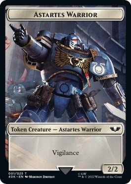 Image for Astartes Warrior (001) // Cherubael Double-Sided Token (1 // 13) - Magic: The Gathering