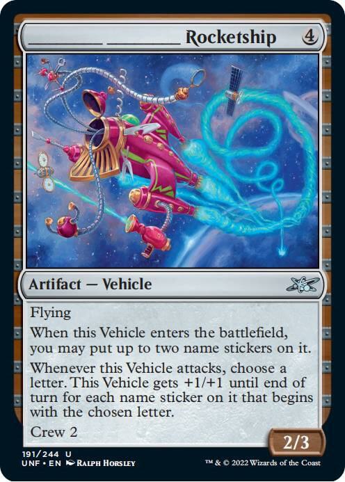 Image for _______ _______ Rocketship (191) - Magic: The Gathering