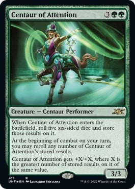 Image for Centaur of Attention (Galaxy Foil) (418) (UNF) - Magic: The Gathering