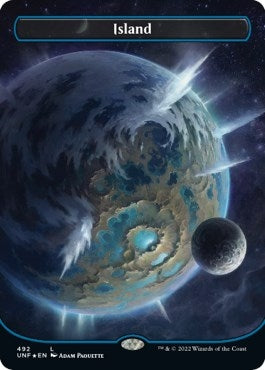 Image for Island (492) (Borderless) (Galaxy Foil) (492) (UNF) - Magic: The Gathering