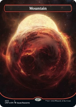Image for Mountain (494) (Borderless) (Galaxy Foil) (494) - Magic: The Gathering