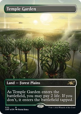 Image for Temple Garden (Borderless) (Galaxy Foil) (532) (UNF) - Magic: The Gathering