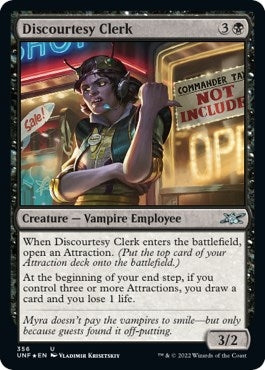 Image for Discourtesy Clerk (Galaxy Foil) (356) (UNF) - Magic: The Gathering