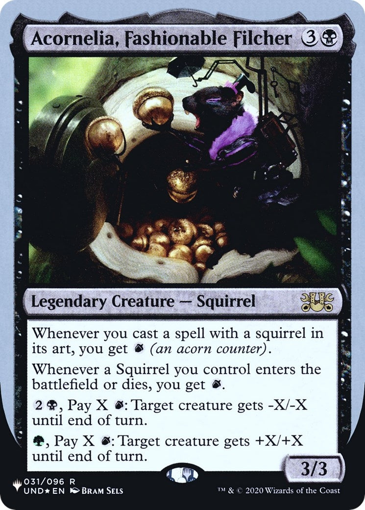 Image for Acornelia, Fashionable Filcher (031/096) (LIST) - Magic: The Gathering