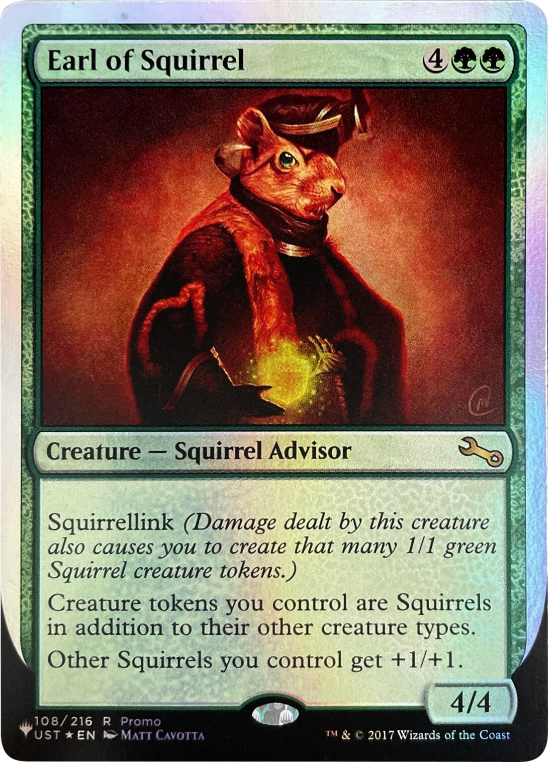 Image for Earl of Squirrel (108/216) - Magic: The Gathering