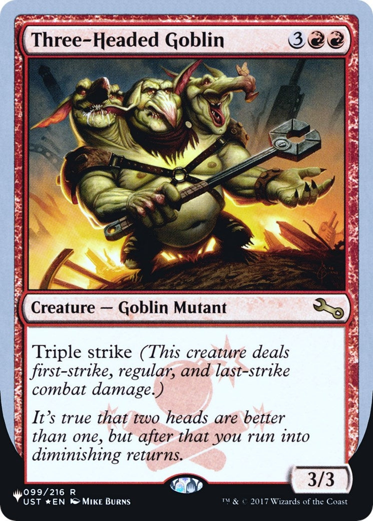 Image for Three-Headed Goblin (099/216) - Magic: The Gathering