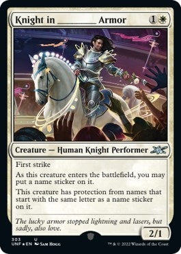 Image for Knight in _______ Armor (Galaxy Foil) (303) - Magic: The Gathering