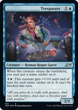 Image for _______ _______ _______ Trespasser (Galaxy Foil) (347) (UNF) - Magic: The Gathering