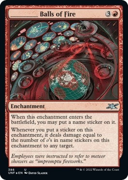 Image for _____ Balls of Fire (Galaxy Foil) (386) (UNF) - Magic: The Gathering