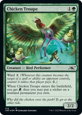 Image for Chicken Troupe (Galaxy Foil) (419) (UNF) - Magic: The Gathering