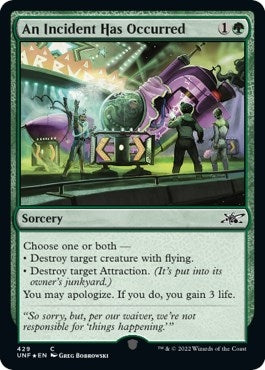 Image for An Incident Has Occurred (Galaxy Foil) (429) (UNF) - Magic: The Gathering