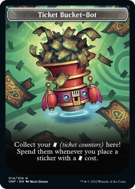 Image for Ticket Bucket-Bot Token (14) - Magic: The Gathering