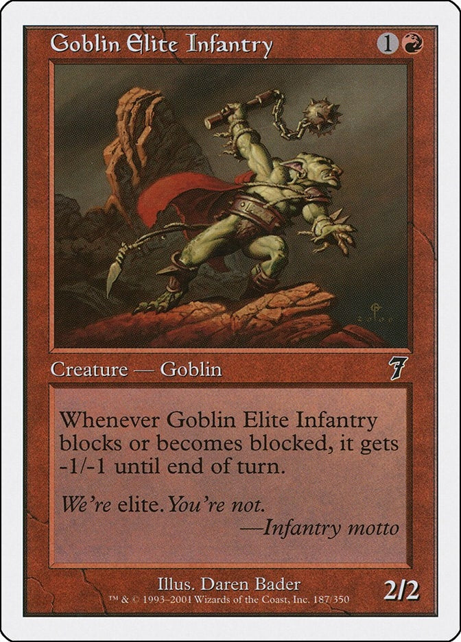 Image for Goblin Elite Infantry (187) - Magic: The Gathering