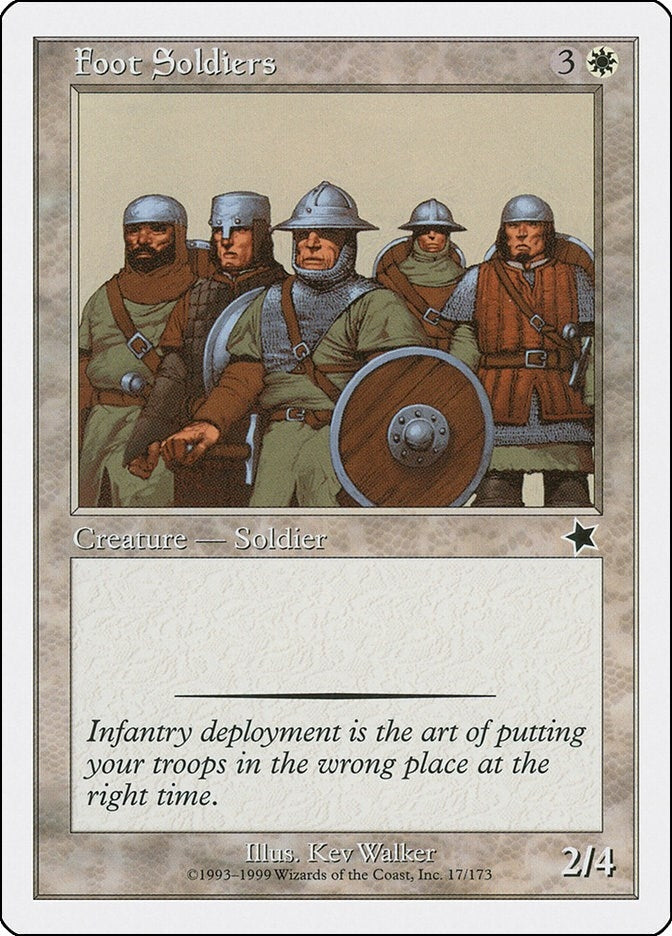 Image for Foot Soldiers (17) - Magic: The Gathering