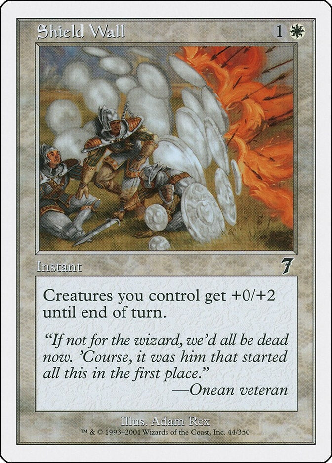Image for Shield Wall (44) (7ED) - Magic: The Gathering