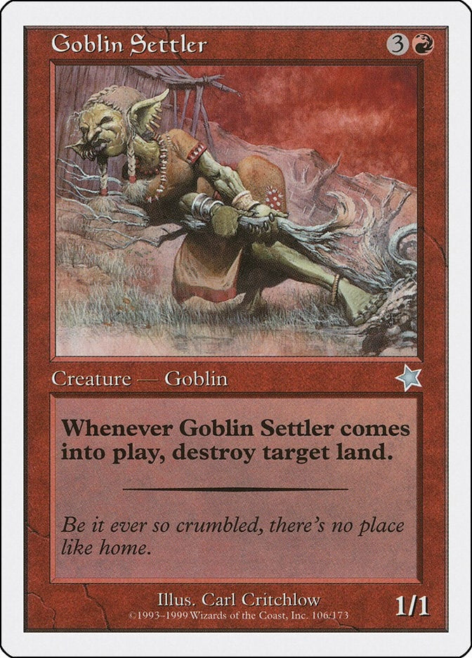 Image for Goblin Settler (106) - Magic: The Gathering