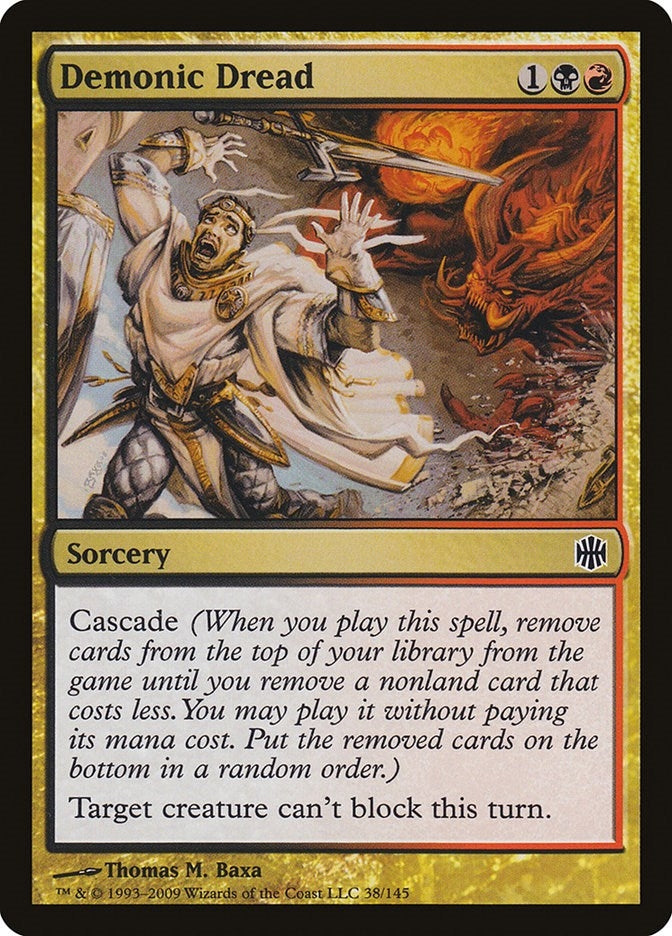 Image for Demonic Dread (38) - Magic: The Gathering