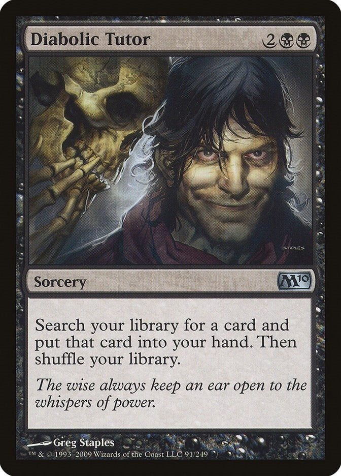 Image for Diabolic Tutor (91) (M10) - Magic: The Gathering