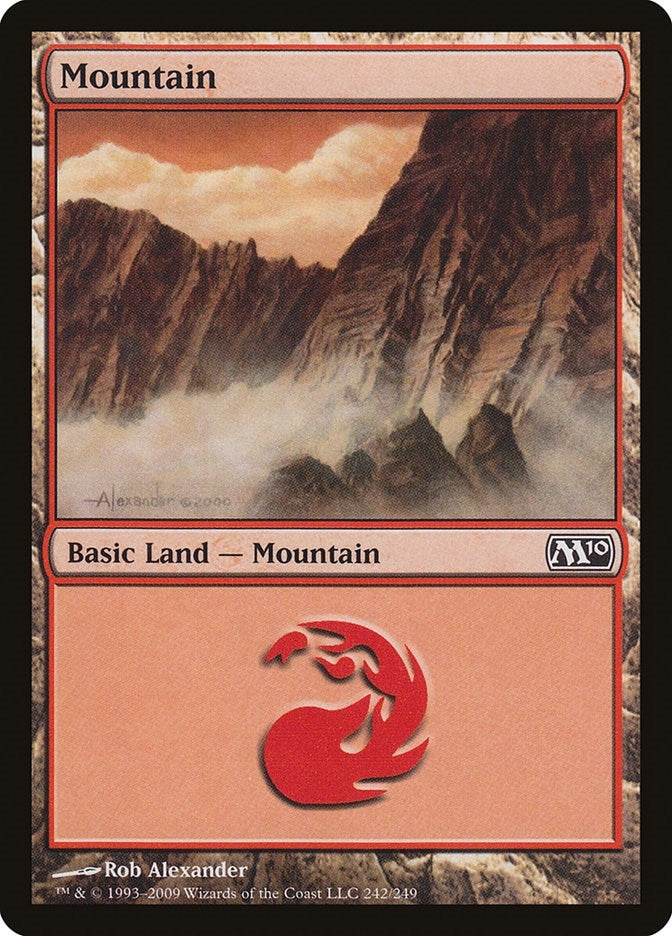 Image for Mountain (242) (242) (M10) - Magic: The Gathering