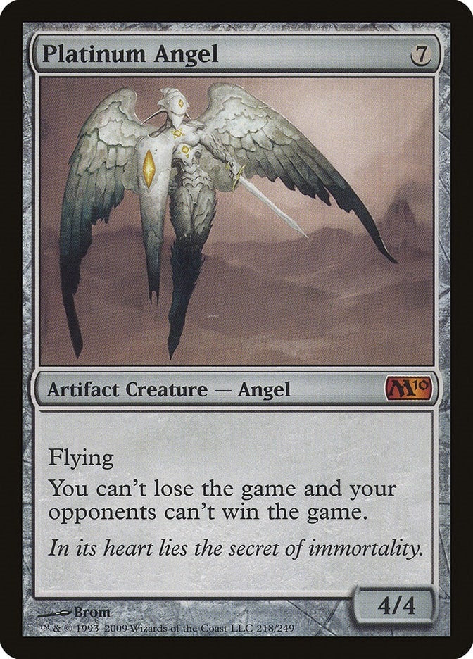 Image for Platinum Angel (218) (M10) - Magic: The Gathering