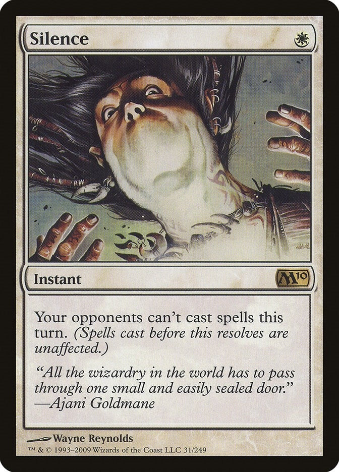Image for Silence (31) (M10) - Magic: The Gathering