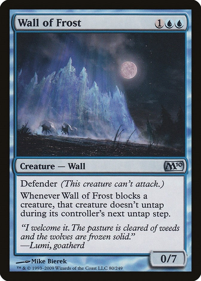 Image for Wall of Frost (80) (M10) - Magic: The Gathering