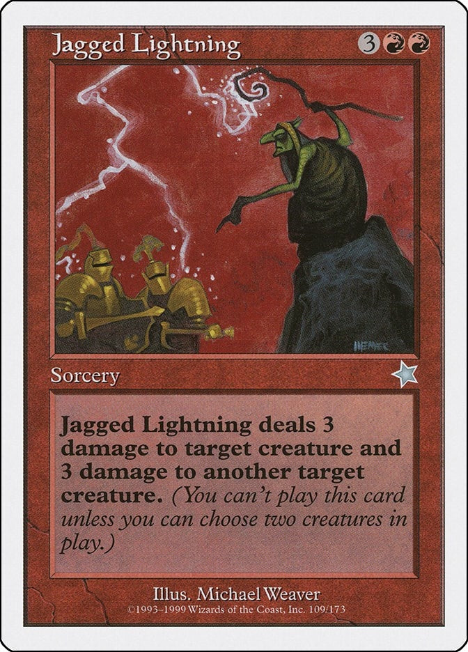 Image for Jagged Lightning (109) - Magic: The Gathering