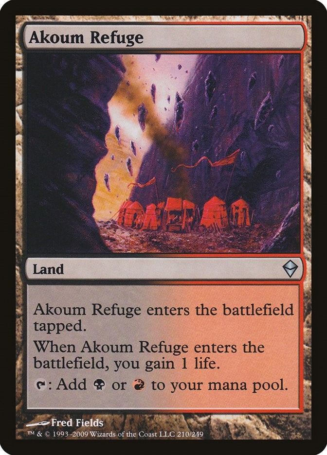 Image for Akoum Refuge (210) (ZEN) - Magic: The Gathering