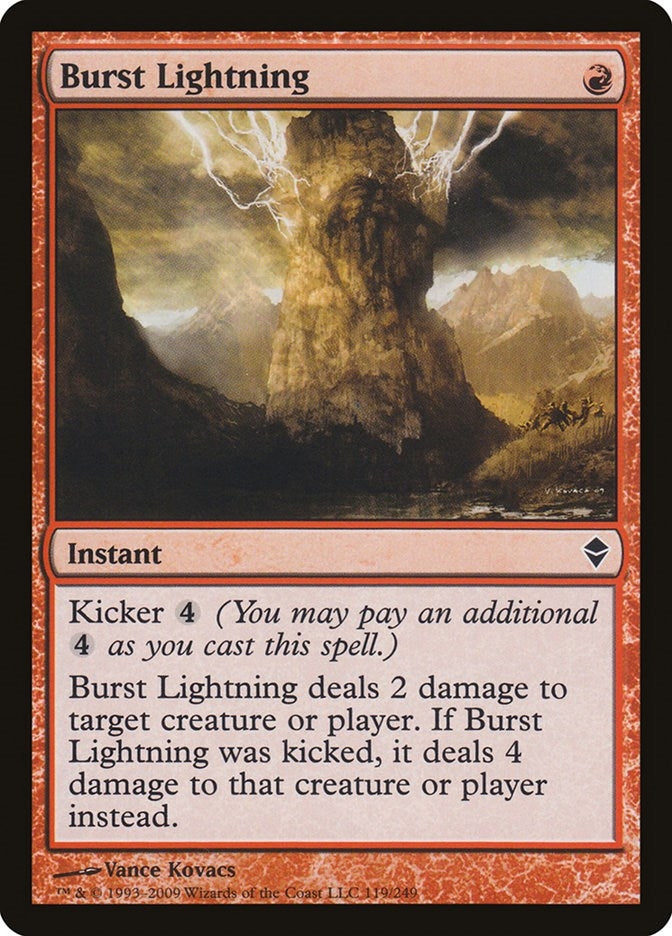 Image for Burst Lightning (119) - Magic: The Gathering