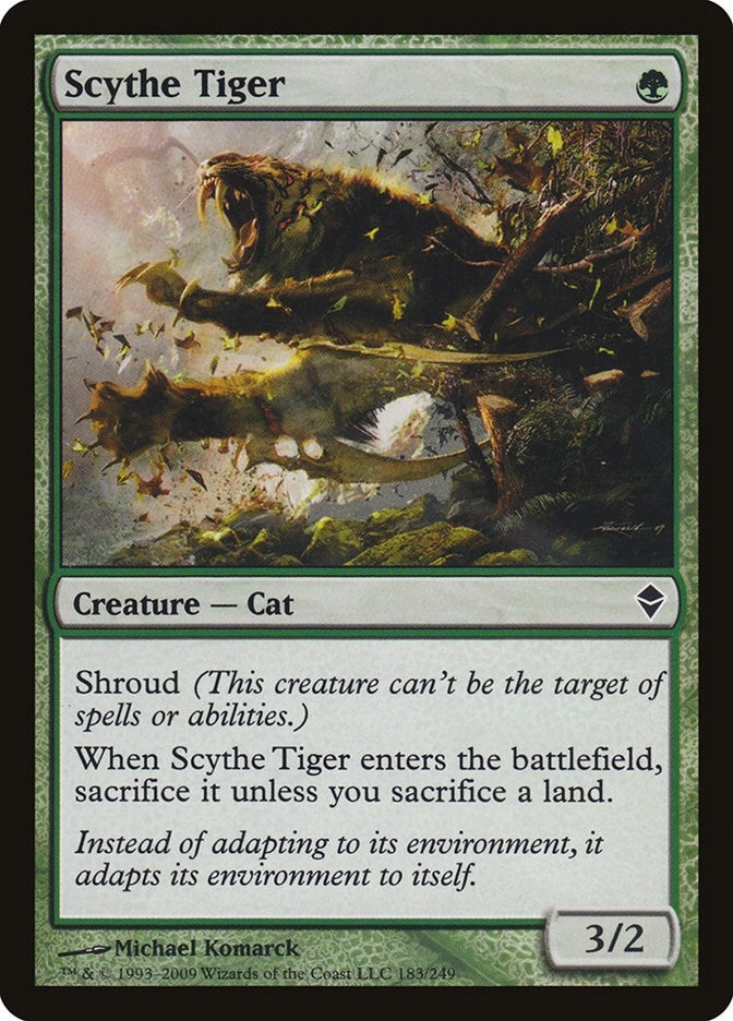Image for Scythe Tiger (183) (ZEN) - Magic: The Gathering