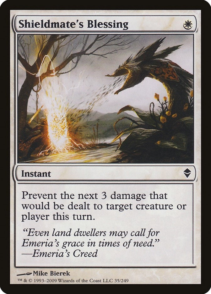 Image for Shieldmate's Blessing (35) (ZEN) - Magic: The Gathering