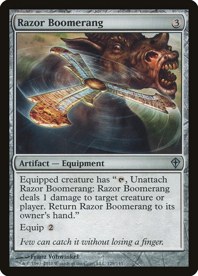 Image for Razor Boomerang (129) - Magic: The Gathering