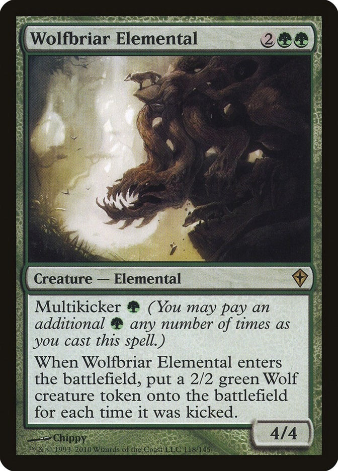 Image for Wolfbriar Elemental (118) (WWK) - Magic: The Gathering