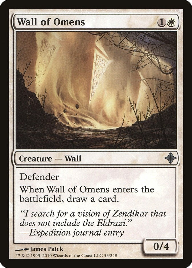 Image for Wall of Omens (53) (ROE) - Magic: The Gathering