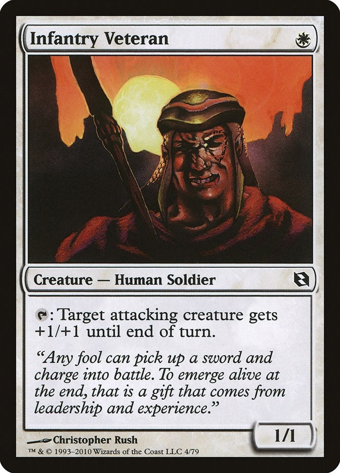 Image for Infantry Veteran (4) - Magic: The Gathering