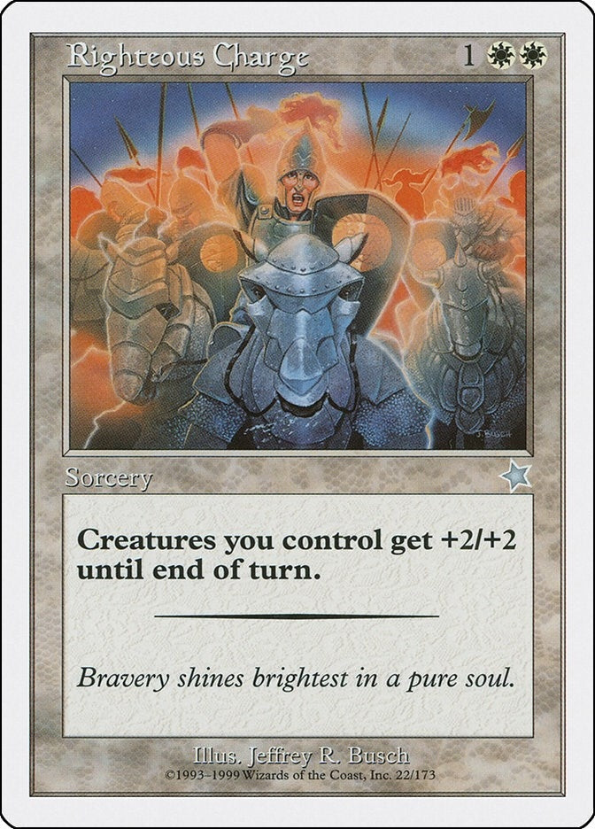 Image for Righteous Charge (22) - Magic: The Gathering