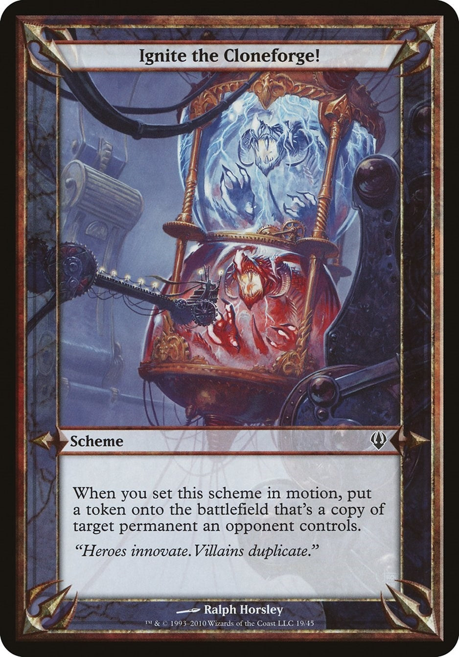 Image for Ignite the Cloneforge! (Archenemy) (OVER) - Magic: The Gathering