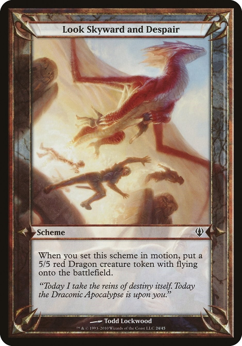 Image for Look Skyward and Despair (Archenemy) (OVER) - Magic: The Gathering