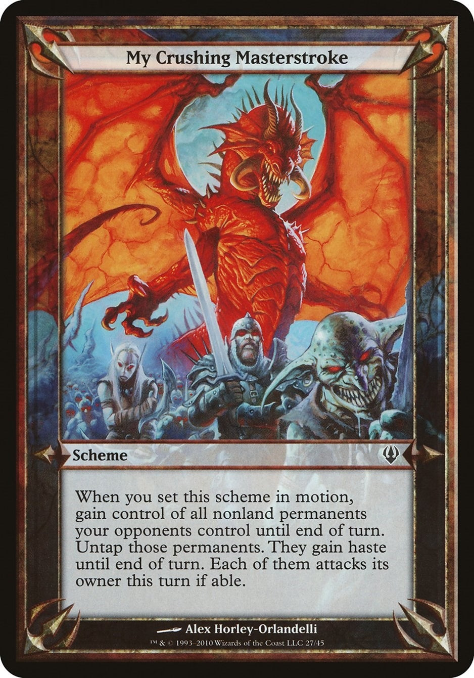 Image for My Crushing Masterstroke (Archenemy) - Magic: The Gathering