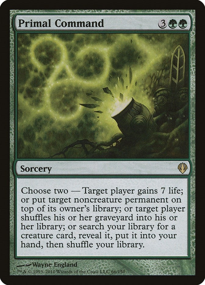 Image for Primal Command (66) (ARC) - Magic: The Gathering