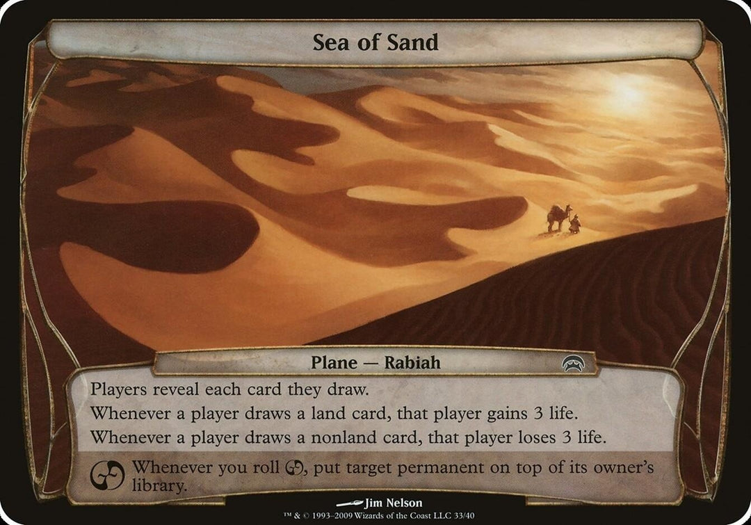 Image for Sea of Sand (Planechase) (OVER) - Magic: The Gathering