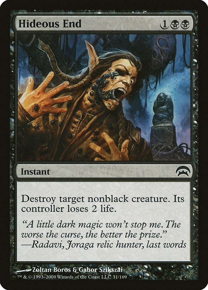 Image for Hideous End (31) (HOP) - Magic: The Gathering