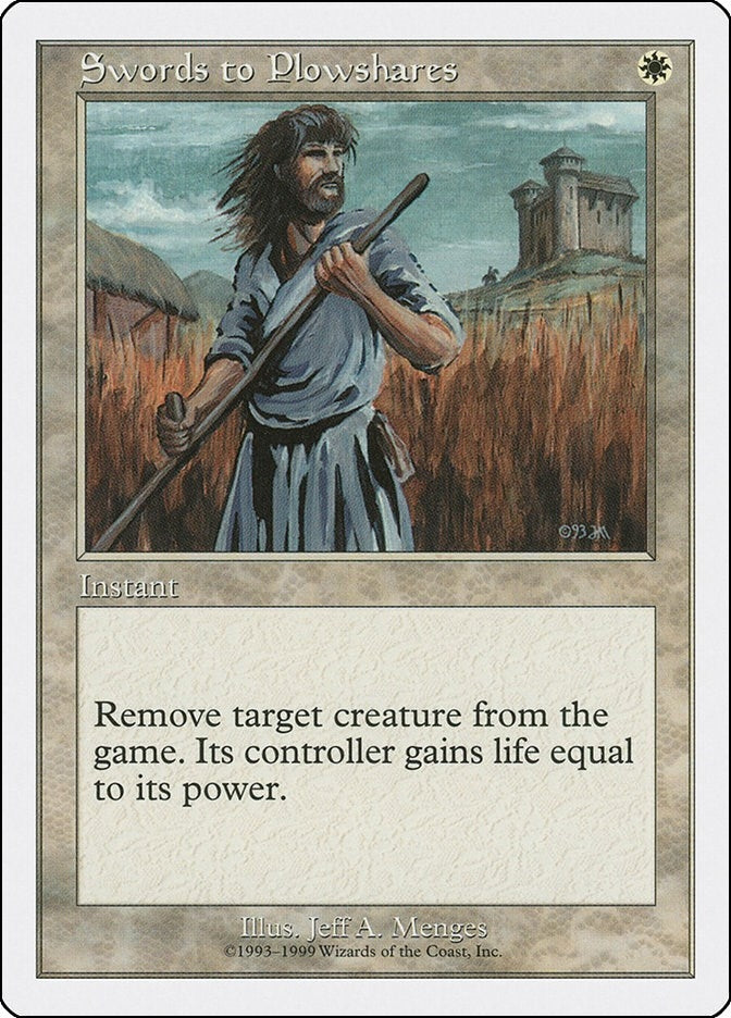 Image for Swords to Plowshares - Magic: The Gathering